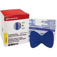 Fingertip Blue Detectable Bandages, Fingertip, Fabric Metal Detectable, Sterile Pathway Supply LP