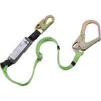 SA-5402-6A Shock Absorbing Lanyard, 6', Rebar Hook Center, Snap Hook Leg Ends, Polyester Pathway Supply LP