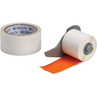 ToughStripe&reg; Ultra-Aggressive Adhesive Multi-Purpose Label Tape with Overlaminate, Polyester, Orange, 2" Width Pathway Supply LP