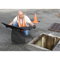 Square Ultra-Drain Guard&reg; Catch Basin Insert with Overflow Port, Oil & Sediment, 16" - 28" L x 20" - 36" W Pathway Supply LP