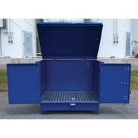 Palette de d&eacute;versement en acier avec couvercle rigide S-4 Ultra, 61" lo x 54,4" la x 52" h, Capacit&eacute; de charge 4700 lb Pathway Supply LP