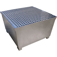 Ultra-IBC Spill Pallet en acier, Capacit&eacute; de d&eacute;versement 370 gal. US, 57,6" x 34,7" x 56,9" Pathway Supply LP