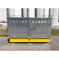 Ultra-Twin IBC en acier avec couvercle rigide, 123,4" lo x 73,4" la x 66,4" h, Capacit&eacute; de charge 12250 lb Pathway Supply LP