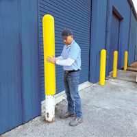 Ultra-Post Protector, 4" dia. x 52" l, Jaune Pathway Supply LP