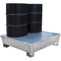 Ultra-Spill Pallet en acier, 2 barils, Capacit&eacute; de d&eacute;versement 68 gal. US, 47,2" x 31,4" x 17,4" Pathway Supply LP
