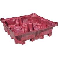Palette de d&eacute;versement Ultra-Spill King, 4 barils, Capacit&eacute; de d&eacute;versement 85 gal. US, 51" x 51" x 17,5" Pathway Supply LP