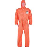 MicroMax&reg; NS Coverall with Elastic Hood, Cuffs, Waist & Ankles, Small, Orange, Microporous Pathway Supply LP