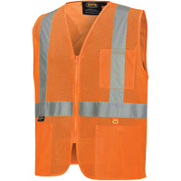 6943 Gilet de s&eacute;curit&eacute; &agrave; mailles ignifuge, Orange haute visibilit&eacute;, Petit, Polyester Pathway Supply LP