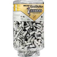 Recharge de bouchons d'oreilles Zebra pour distributeurs de bouchons d'oreilles EcoStation, Vrac - Contenant Pathway Supply LP