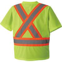 5993P T-shirt de s&eacute;curit&eacute; en maille, Polyester, Petit, Jaune lime haute visibilit&eacute; Pathway Supply LP