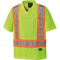 6989 Chandail pour la circulation en micromaille, T-petit, Jaune lime haute visibilit&eacute; Pathway Supply LP