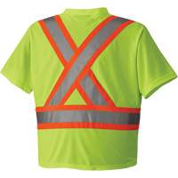 6989 Chandail pour la circulation en micromaille, T-petit, Jaune lime haute visibilit&eacute; Pathway Supply LP