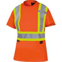 6948 T-shirt de s&eacute;curit&eacute; en il-de-perdrix pour femme, Polyester, T-petit, Orange haute visibilit&eacute; Pathway Supply LP
