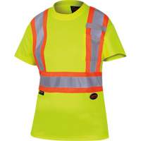 6949 T-shirt de s&eacute;curit&eacute; en il-de-perdrix pour femme, Polyester, T-petit, Jaune lime haute visibilit&eacute; Pathway Supply LP