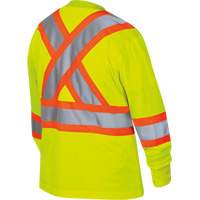6969 Chandail de s&eacute;curit&eacute; &agrave; manches longues en il-de-perdrix pour femme, Polyester, T-petit, Jaune lime haute visibilit&eacute; Pathway Supply LP
