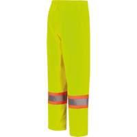 5629W Pantalon &agrave; bavette imperm&eacute;able pour femmes, Polyester/Polyur&eacute;thane, T-petit, Jaune lime haute visibilit&eacute; Pathway Supply LP