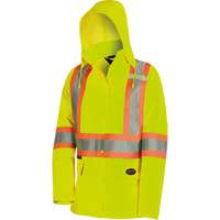 5628W The Rock Women's 300D  Quilted Safety Parka, Polyester/Polyurethane, High Visibility Lime-Yellow, X-Small Pathway Supply LP