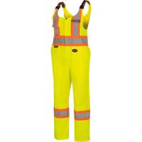 6000W Women's High-Visibility Traffic Safety Overalls, Polyester, X-Small, High Visibility Lime-Yellow Pathway Supply LP