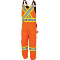 5040 Waterpoof Quilted Safety Overalls, Polyester, Small, High Visibility Orange Pathway Supply LP