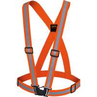 5496 High-Visibility Safety Sash, High Visibility Orange, Silver Reflective Colour, One Size Pathway Supply LP