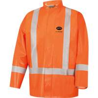 5990J Manteau de s&eacute;curit&eacute; imperm&eacute;able tr&egrave;s robuste ignifuge et r&eacute;sistant aux arcs &eacute;lectriques, Petit, Orange haute visibilit&eacute;, 11 cal/cm² Pathway Supply LP