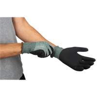 Eco-Friendly Crinkle Grip Coated Gloves, 9, Foam Latex Coating, 15 Gauge, Nylon/RPET Shell Pathway Supply LP