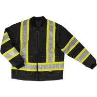 Manteau de s&eacute;curit&eacute; 4-en-1 en tissu ind&eacute;chirable, Polyester, Noir, T-petit Pathway Supply LP
