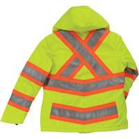 Manteau de s&eacute;curit&eacute; isolant et extensible pour femmes, Polyester, Jaune lime haute visibilit&eacute;, T-petit Pathway Supply LP