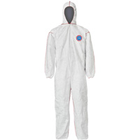 SFR Coveralls with Hood, Medium, White, Tyvek&reg; 400 Pathway Supply LP