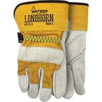 Longhorn Gloves, Large, Grain Cowhide Palm Pathway Supply LP