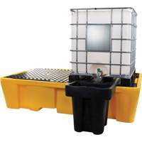 Double IBC Spill Pallet, 317 US gal. Spill Capacity, 89" x 57" x 23" Pathway Supply LP