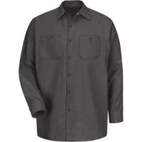 Long Sleeve Industrical Work Shirt, Men's, Medium, Charcoal Pathway Supply LP