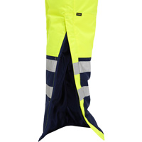 Bisley&reg; Extreme Cold Bib Overall, Polyester, Small, High Visibility Lime-Yellow Pathway Supply LP
