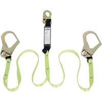 SA-54022-4 Shock Absorbing Lanyard, 4', Form Hook Center, Snap Hook Leg Ends, Polyester Pathway Supply LP