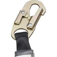 SA-5502-6 Shock Absorbing Lanyard, 6', Form Hook Center, Snap Hook Leg Ends, Galvanized Steel Pathway Supply LP