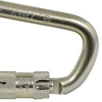 CP-03015-1 Zinc Plated Carabiner with 1" Gate Opening, Steel Pathway Supply LP