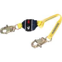 Web Shock-Absorbing Lanyard, 2.5', Snap Hook Center, Snap Hook Leg Ends, Polyester Pathway Supply LP