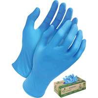 Gants jetables en tri polym&egrave;re, Petit, Poly&eacute;thyl&egrave;ne, 5 mils, Sans poudre, Bleu Pathway Supply LP