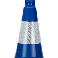 Premium Traffic Cone, 28", Blue, 4" Reflective Collar(s) Pathway Supply LP
