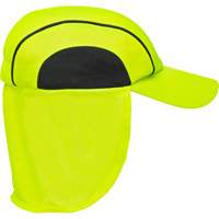 Chapeaux de refroidissement avec voiles pour le cou, Lime haute visibilit&eacute; Pathway Supply LP