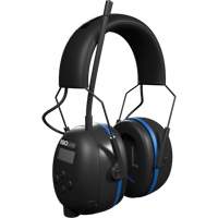 &eacute;couteurs Bluetooth AM/FM Air Defender noir & bleu, Style Bandeau, 25 dB Pathway Supply LP
