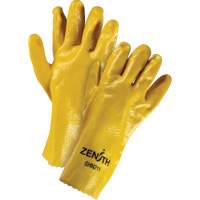 Rough-Finish Chemical-Resistant Gloves, Size 9, 12" L, PVC, Interlock Inner Lining, 47-mil Pathway Supply LP