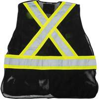 CSA Compliant Surveyor Vest, Black, Medium, Polyester Pathway Supply LP