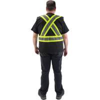 CSA Compliant Surveyor Vest, Black, Medium, Polyester Pathway Supply LP