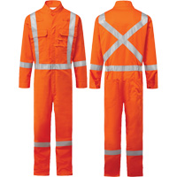Bizflame&reg; 88/12 Iona 7 oz. FR510 FR Coverall, Size 36, Orange Pathway Supply LP
