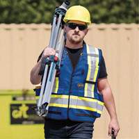 6681 High-Visibility Antimicrobial Mesh-Back Surveyor Vest, Royal Blue, Small, Polyester Pathway Supply LP