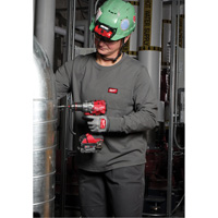 GRIDIRON Long Sleeve Pocket T-Shirt, Women's, X-Small, Blue Pathway Supply LP