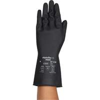 Gants r&eacute;sistants aux produits chimiques AlphaTec 87-118, Taille Petit/7, 12,6" lo, Latex de caoutchouc, Doublure en Coton, 31-mil Pathway Supply LP
