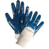 Medium-Weight Interlock Lined Gloves, 9/Large, Nitrile Coating, Cotton Shell Pathway Supply LP