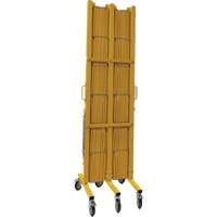 Expandable Barrier, 84" H x 20' L, Yellow Pathway Supply LP